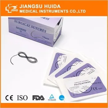 
synthetic material surgical sutures thread 910 with needle 