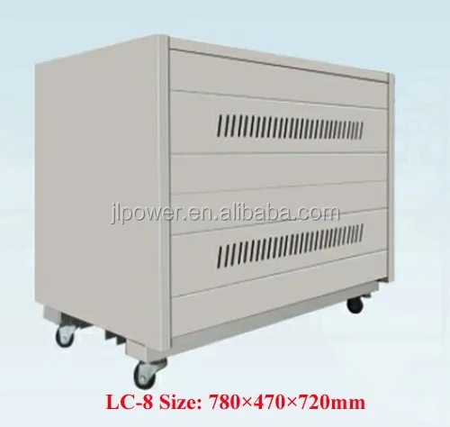 LC-8 battery cabinet for solar/UPS system, can easy move.