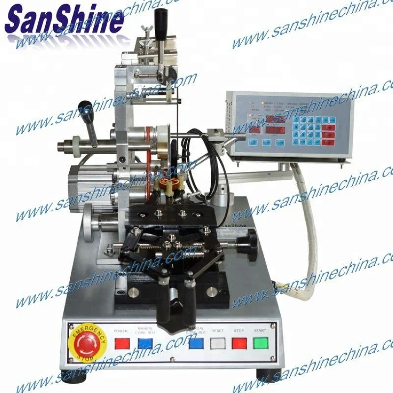 Micro metal toroid core coil winding machine