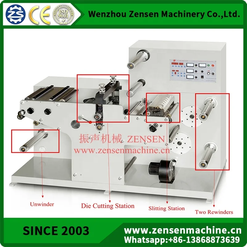 
Rotary Die Cutting Machine With Slitting Function For Blank Adhesive Label 