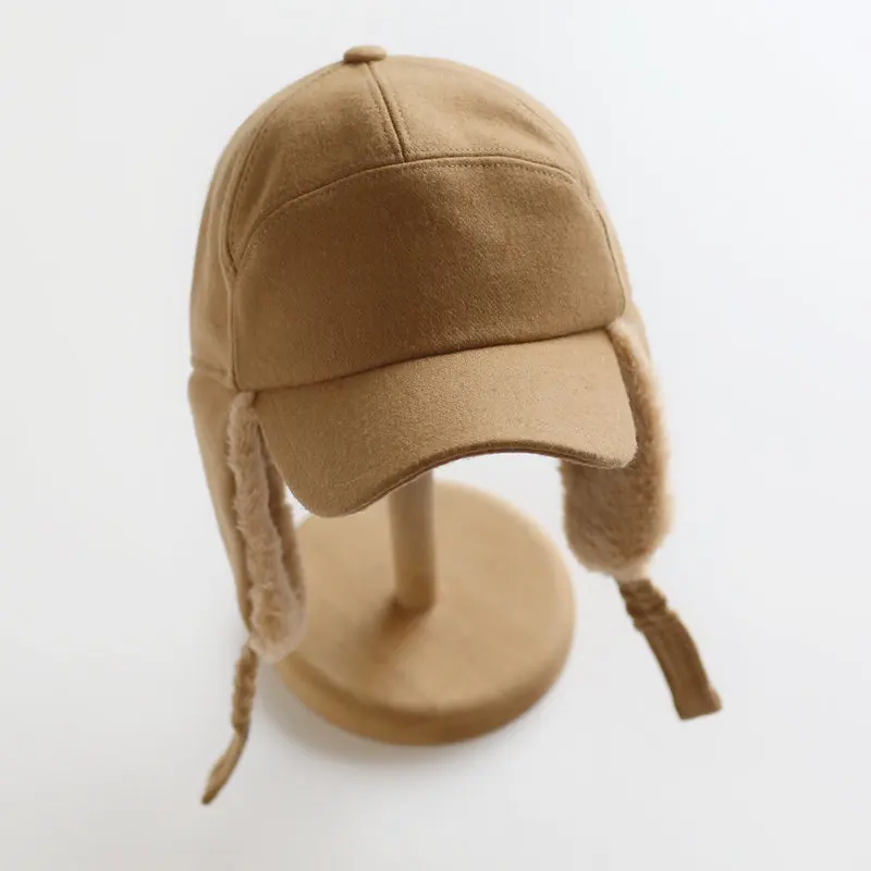 Зимняя мужская и женская шапка теплая Бейсболка с ушами