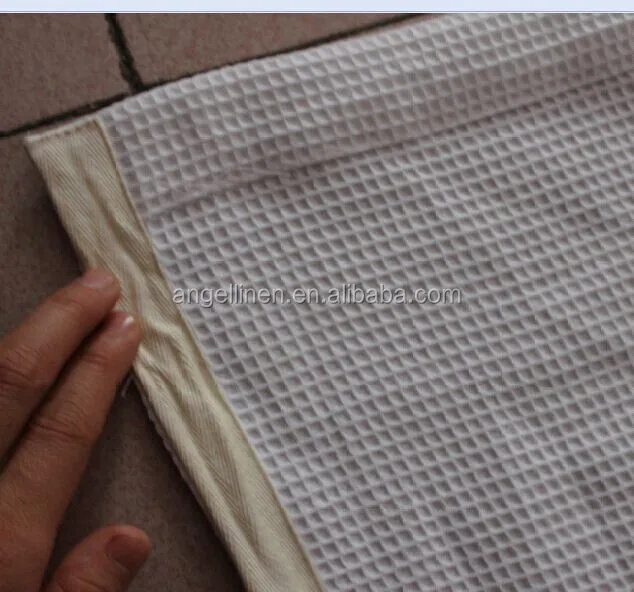 white cotton waffle towel for bath