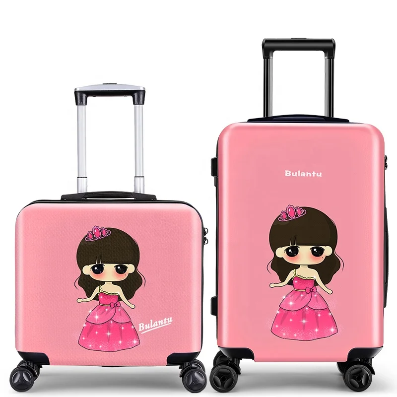 20 Inch Trolly Luxury Business Bags Travel Bags Custom Expandable Abs Girls Luggage For Kids / Children