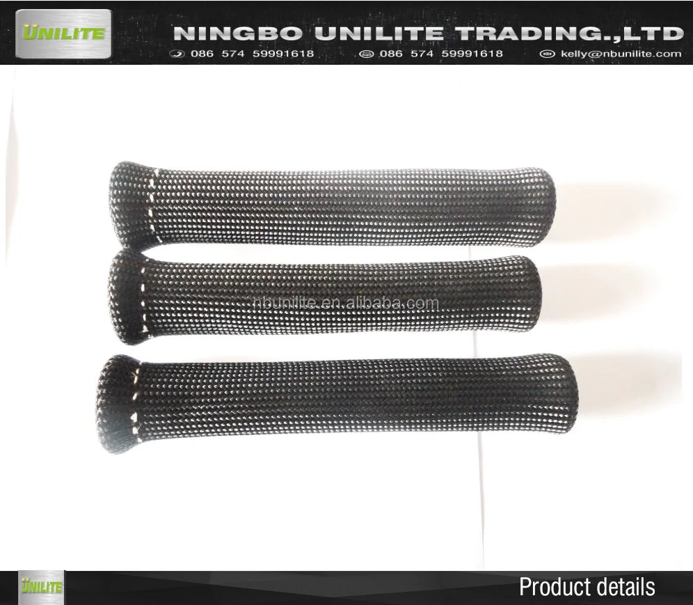 SPARK PLUG WIRE BOOT HEAT SHIELD PROTECTOR SLEEVE SLEEVING FUEL OIL BLACK
