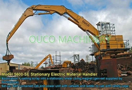 OUCO Scarp Handler Stationary Electrical Type Material Handler Manufacturer