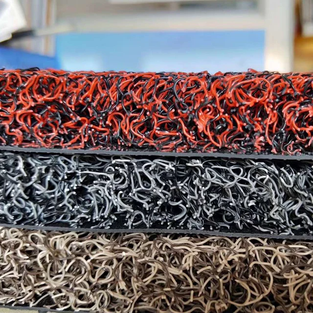 Entrance Doormat Pvc Coil Carpet Spaghetti Floor Mats /vinyl Flooring Pvc Backed Coir Mat Coil Door Mat