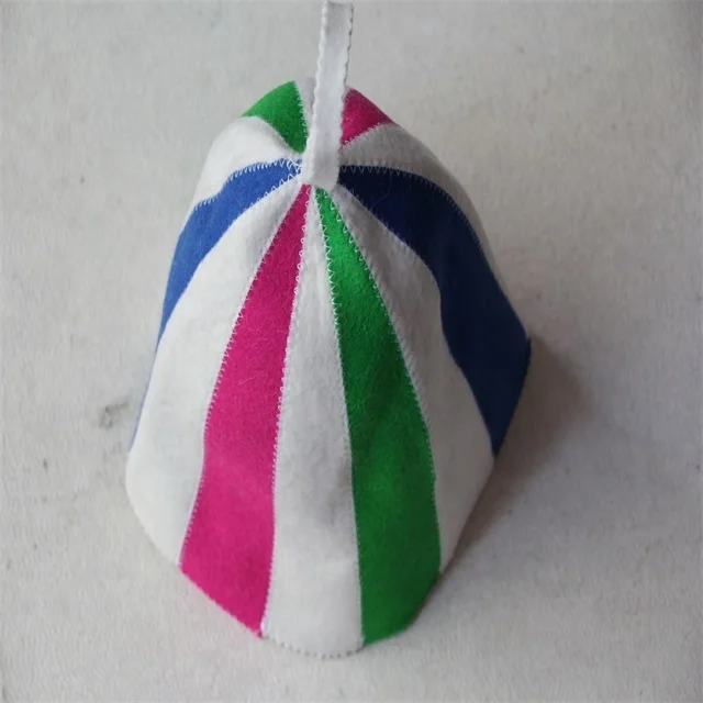 Wool felt sauna hat sauna hood in one seamless piece