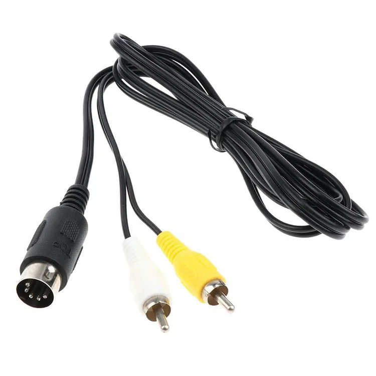 LBT Hot Selling Cable  Audio Video AV Composite/Component RCA Cable for Sega Saturn Console System 1.8m