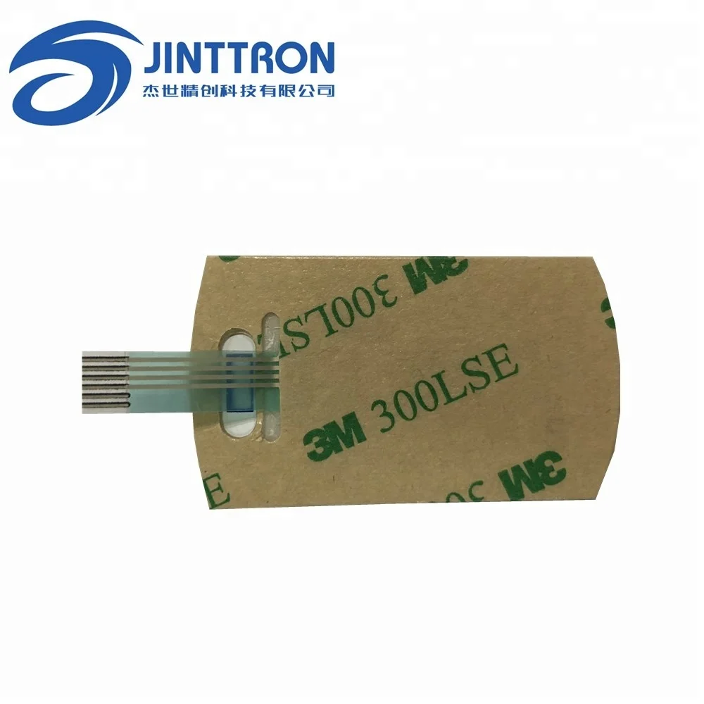 
Small size membrane keypad switch with three key pads and a mini clear window 