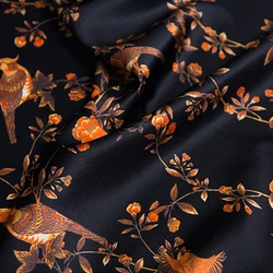 Digital Printed 19MM Silk Fabric 100% Mulberry Printed Silk Satin Fabric