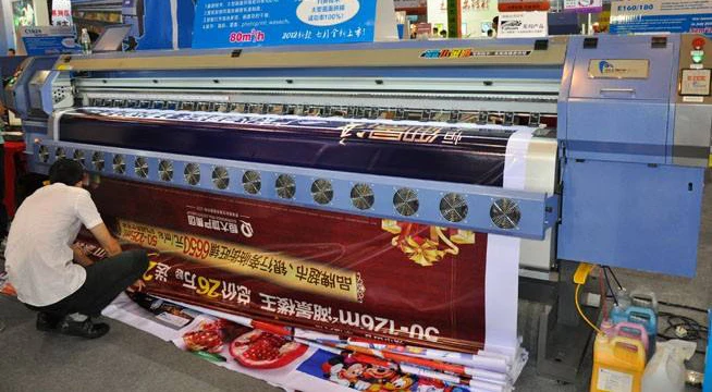 E320 4 DX5 heads Advertisement Poster Printing Machine 3.2m Large Format Plrinter Flex Banner Vinyl Plotter