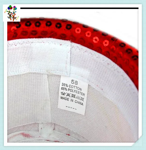 Cheap Burlesque Party Fancy Dress Costume Led Flashing Lightup Sequin Hats HPC-3309