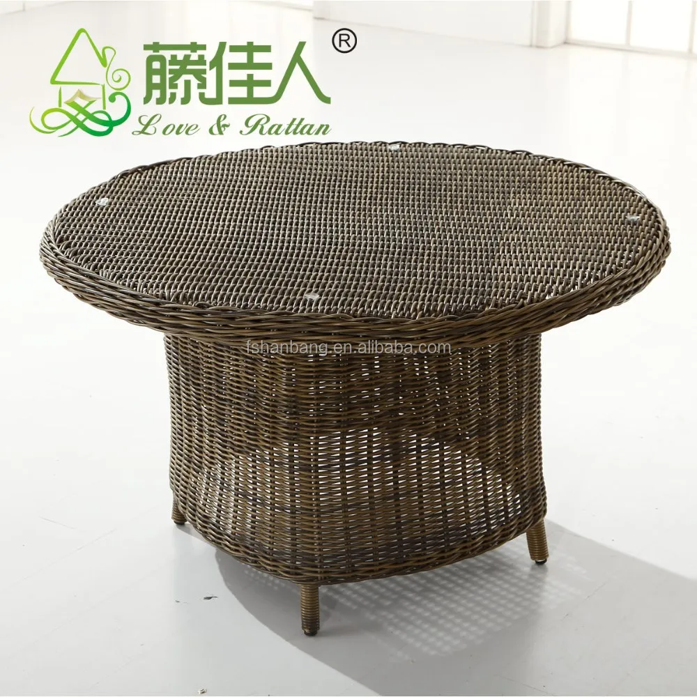 China Hotsale rattan wicker dining table and chair set