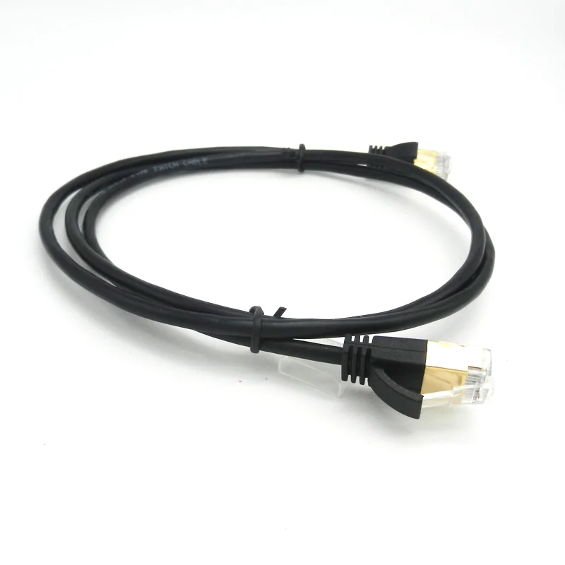 High quality 100% bare copper pass fluke 1m 2m 3m 5m  S/FTP cat8 ultra slim patch cord ethernet cable