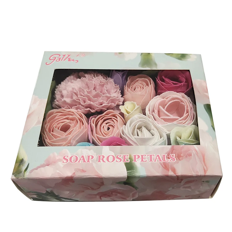 Rose Petal Flower Paper Shape Soap
