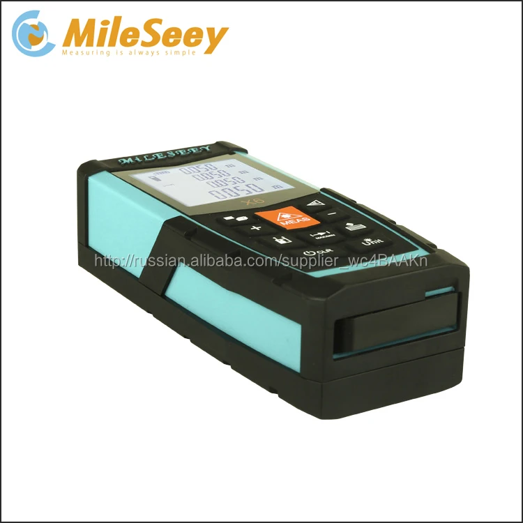 Китай Mileseey X6 50 м Мини Цифровой Электронный Дисплей Лазерная Рулетка цифровой мультиметр