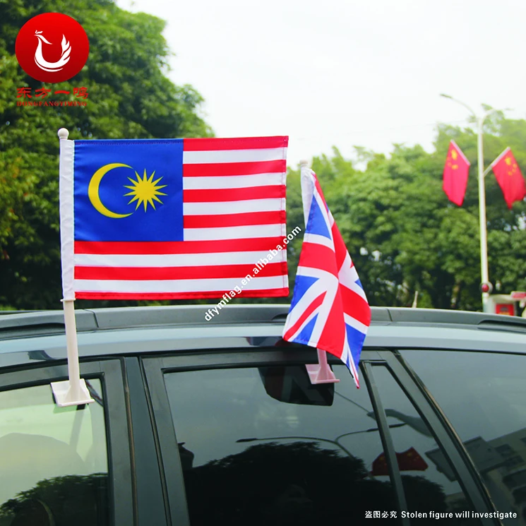 
Cheap Custom Small Mini Wholesale National Country Car Window Flag Holders Clip 