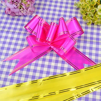 2017christmas gift packing wholesale ribbon bow 50mm pull bows
