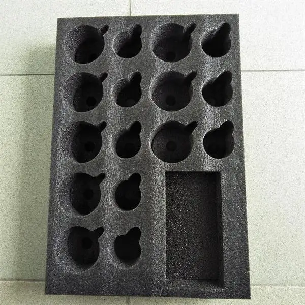 Custom Die Cutting Black EPE Foam Insert For Packing Gift Boxes With Foam Insert