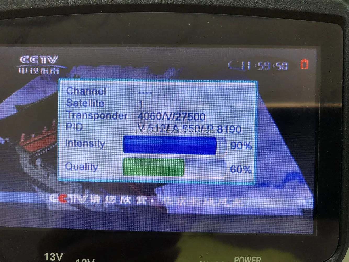 Portable Professional 3.5 LCD Finder built in Rechargeable Battery ,Support AHD/TVI/CVI CCTV Camera ,DC12V Output