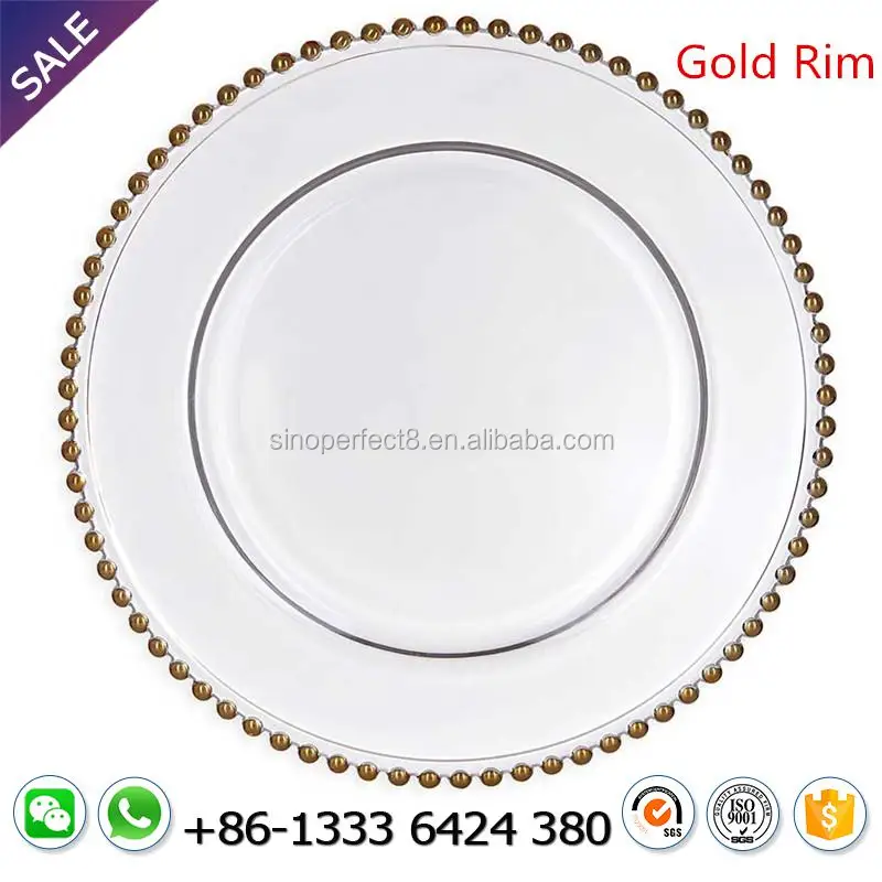 round transparent under plates in guangzhou