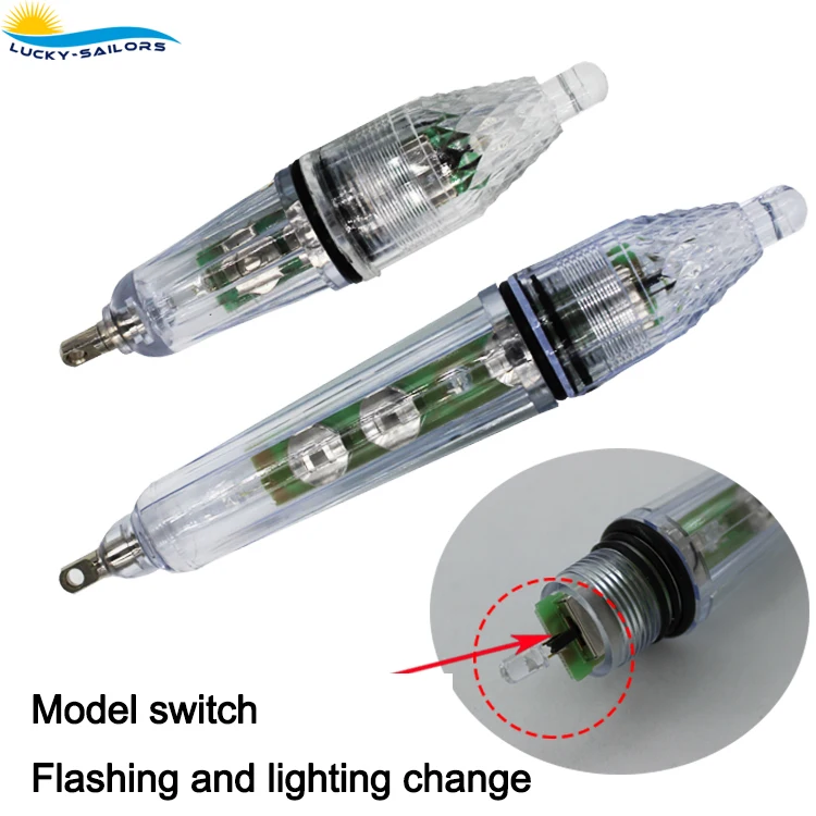 Flashing LED fishing lamp underwater lure light for squid swordfish bait