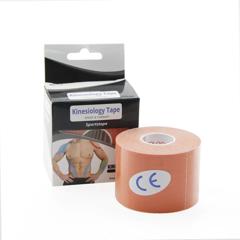 Wholesale Custom Printed 5cmx5m Multicolor Sports Kinesiology Tape Waterproof Muscle Athletic Tape