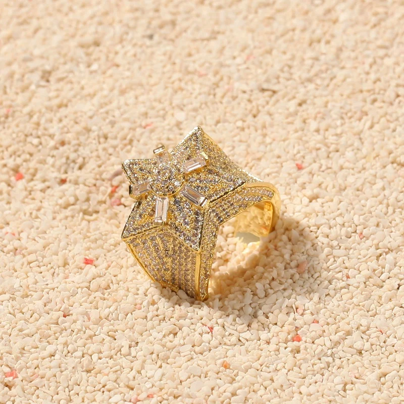 Mrsjewelry mens black diamond 925 ring for men, fashion ring for men