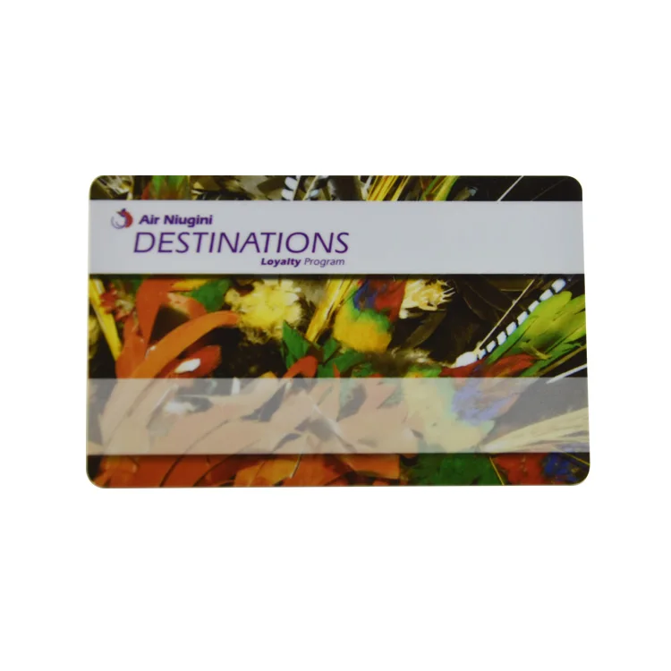 CMYK Offset Printing 13.56Mhz NFC MIFARE Ultralight EV1 Chip Blank Thermal Plastic Paper Card