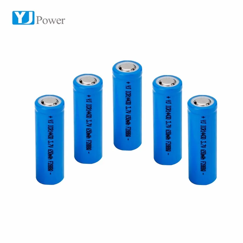 Hot Selling 3.7V 650mAh 14430 rechargeable lithium battery cell for wireless microphone