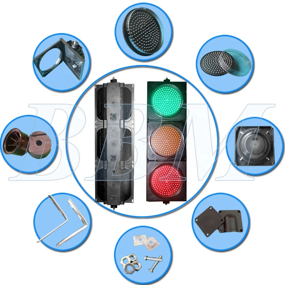 Factory hot sale Dia. 300mm tricolor full ball traffic lights