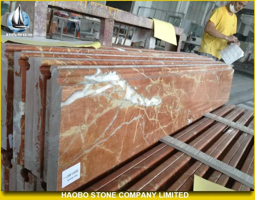 
Ruby Red Marble Door Threshold 