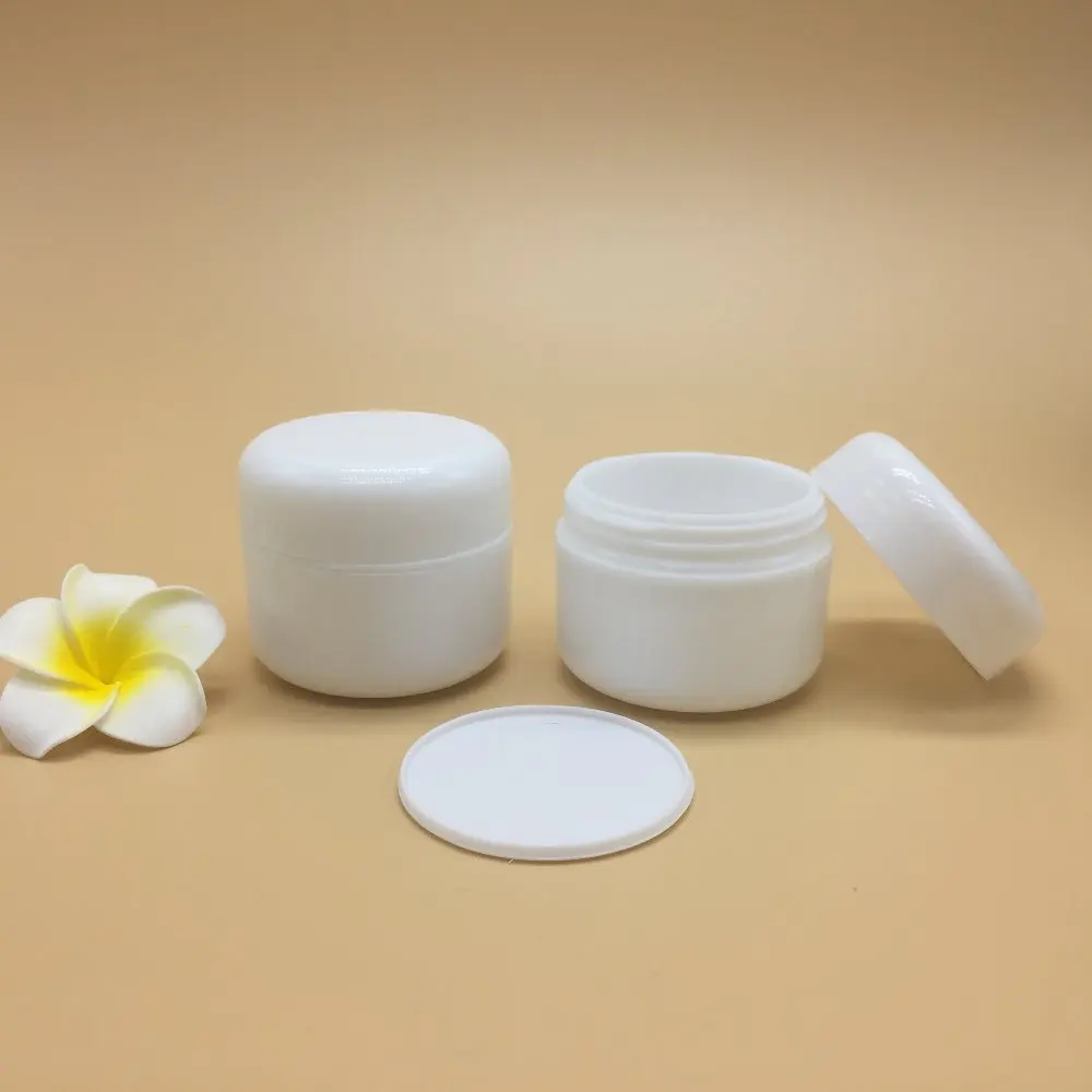 White Empty Cream Jar Wholesale Cheap Plastic 20g PS Plastic Jar Neck Skin Care Cream Packing for Cream Plastic PP JM1-6004