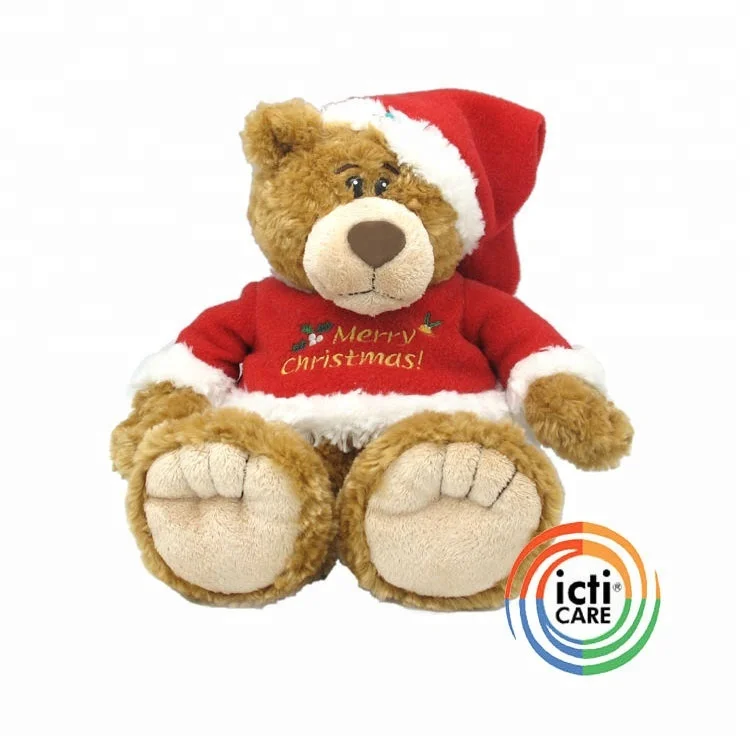 Promotional logo Christmas gift teddy bear small toys wholesale from China