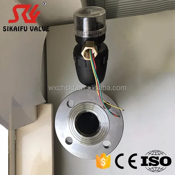 DN65 GB Standard Flange Connection Angle Seat Valve with Limit Switch