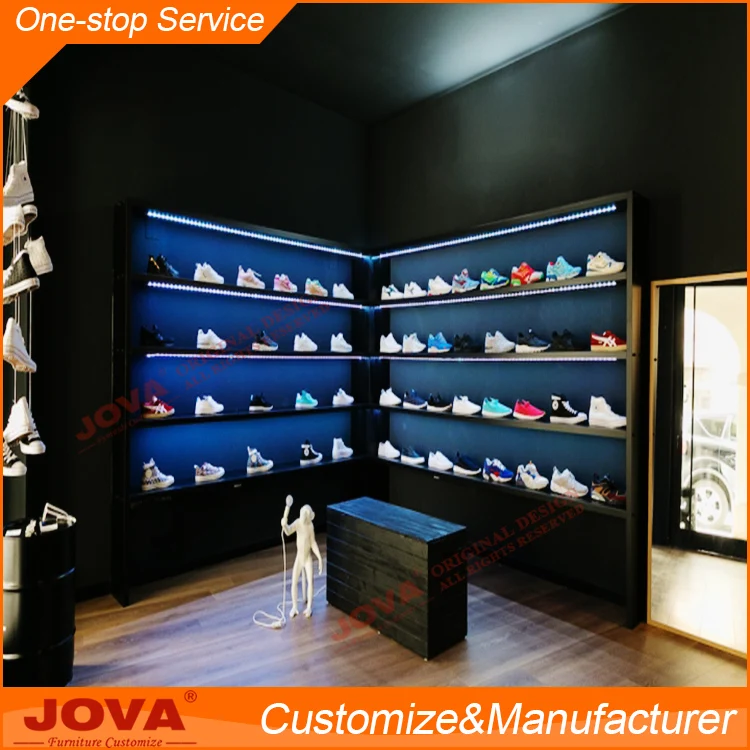 Стеллаж для хранения обуви, демонстрационный дизайн обуви, деревянная витрина