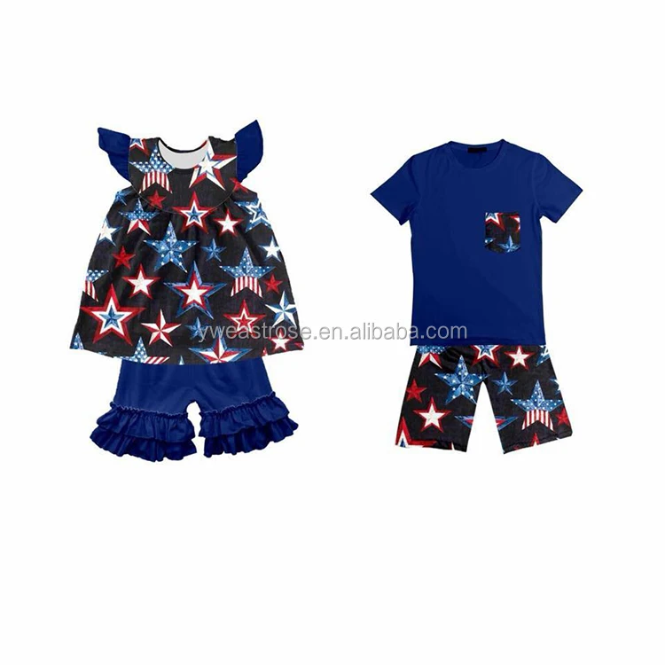 
latest independence day baby boy clothing set wholesale children fourth of july clothes 