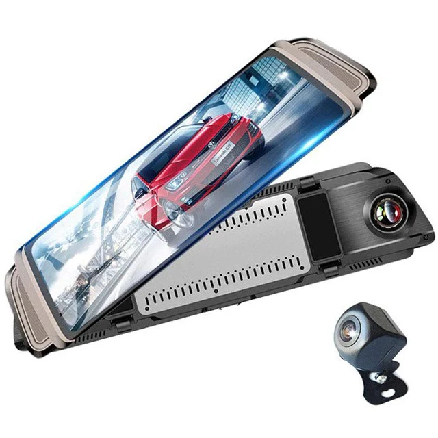 9.36in Touch Screen Dual Lens Android 5.1 Car Rearview Mirror DVR Camera Video Recorder GPS Navigation BT 4G WiFi Dash Cam