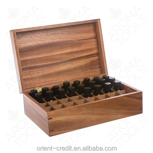 68 bottles pine wood essential oil organizer with roller bottle holder
