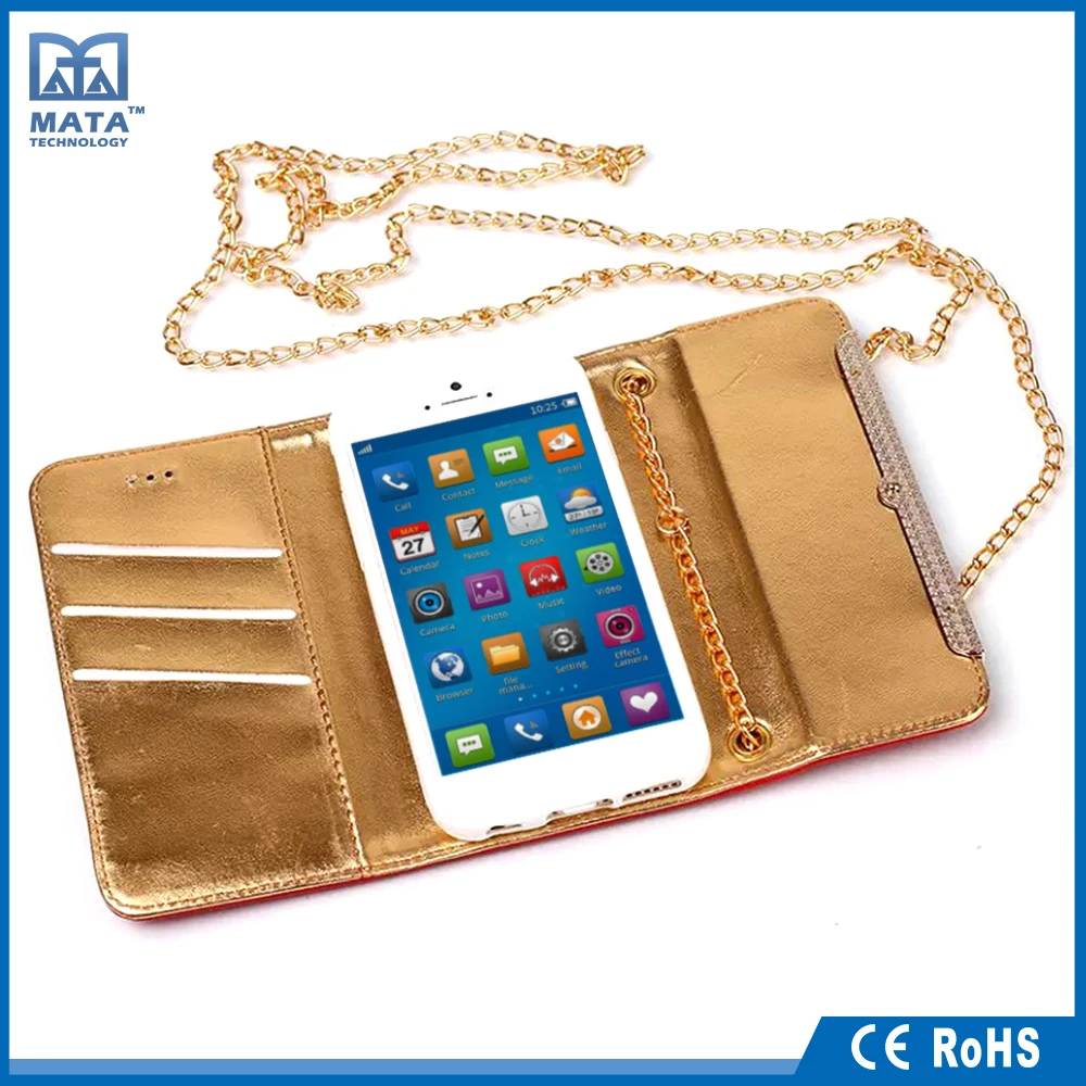 Мода кожаная Сумка Чехол Для iPhone 6