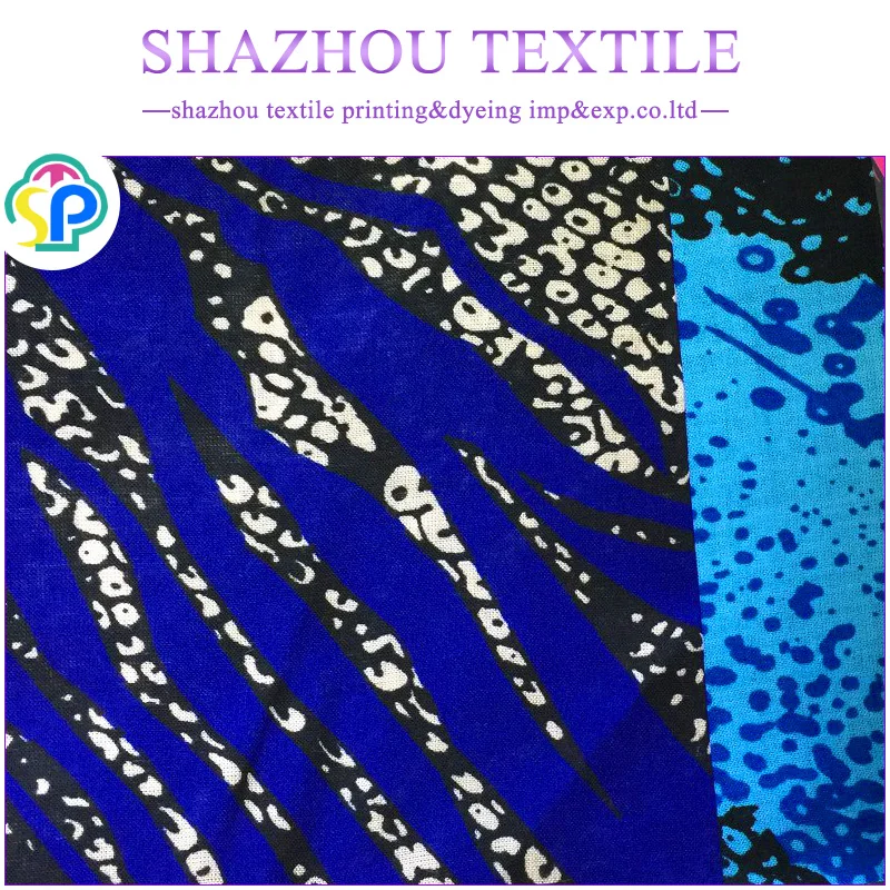 Мягкая тканая вискозная ткань с принтом