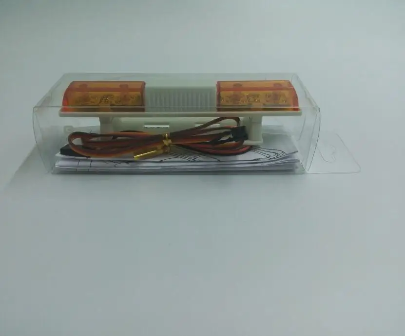 Newest RC Orange Rotating Light Bar sale ( Square 5 Selection Modes) for RC Car Truck Rock Crawler Accessories