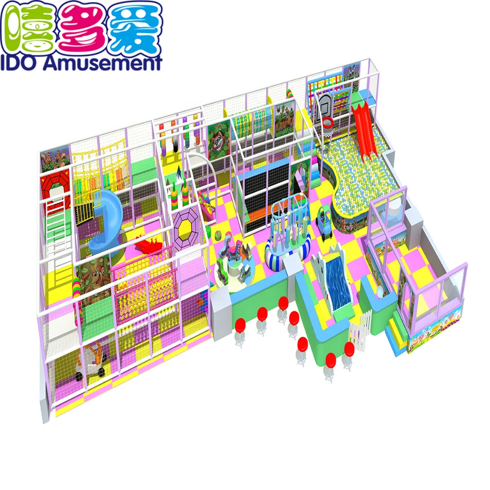 
New design kids play game center Naughty Castle Jungle Gym children park items for baby 