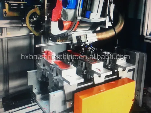 
High Speed 5 Axes 3 heads CNC Nylon Brushmachine Made in China/ Machine Making Many kinds of Brushes and Brooms 