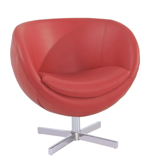 fashion style modern pu seat round ball swivel chair