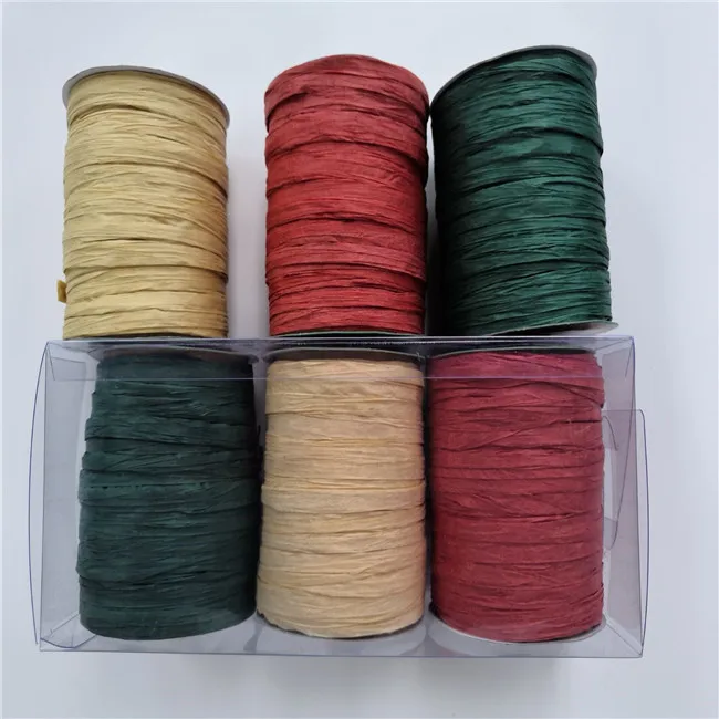 5mm paper raffia band ribbons string