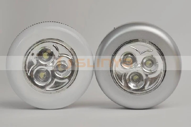 Portable Battery Powered Push Wireless 3 LED Night Lamp Multifunction Indoor Wall Ceiling Light