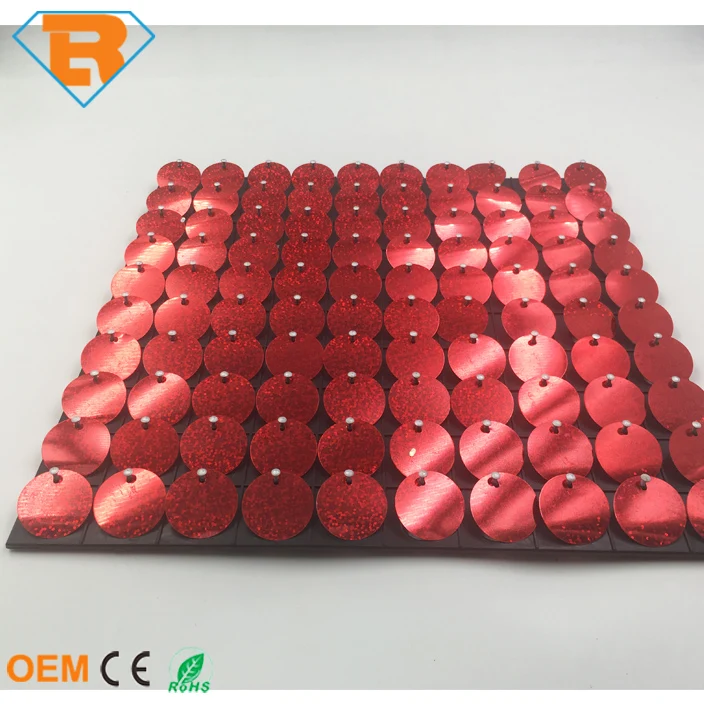 Блестящая красная уличная пластина с блестками для украшения стен и вывесок