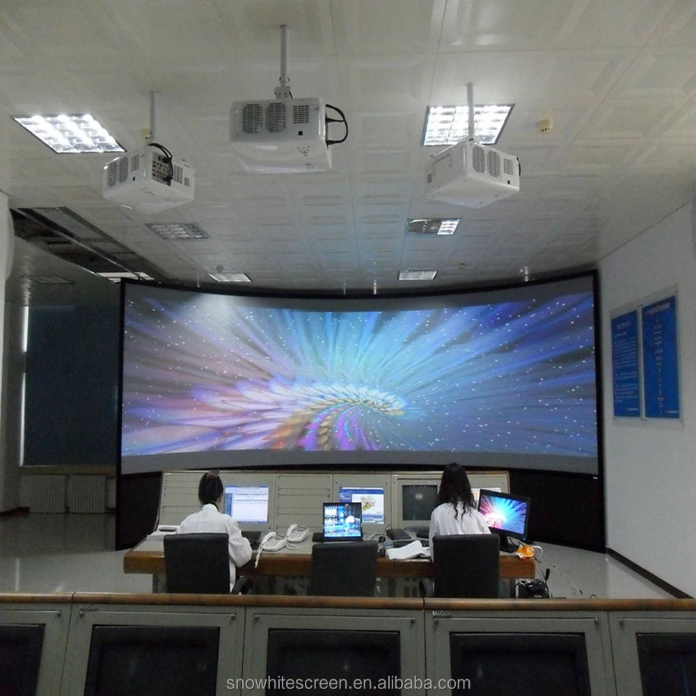 SNOWHITE 16:9 Format 180 degree curved projection screen