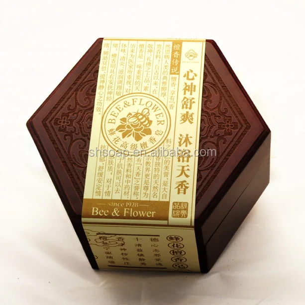 
2016 Hot Sale High Quality Bee & Flower Sandalwood Gift Whitening soap 